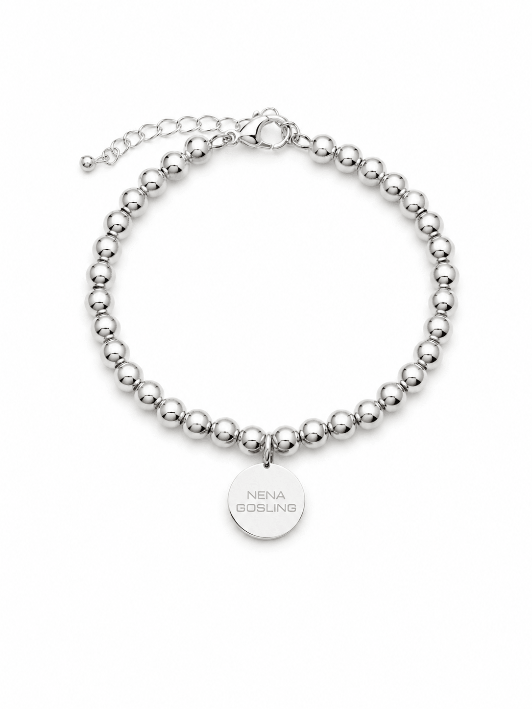 Pulsera Esferas plateadas - nenagosling