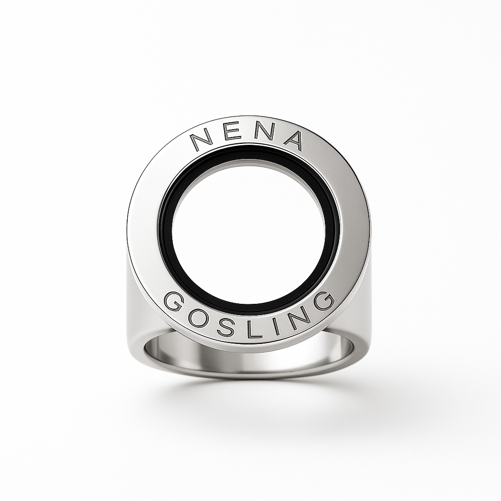 Anillo Cofre Plateado - nenagosling