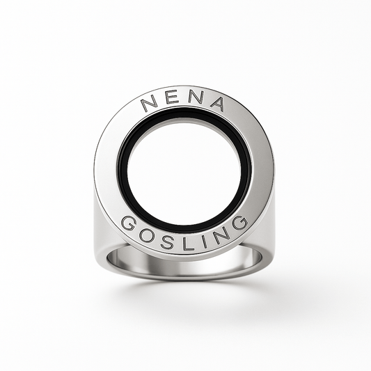 Anillo Cofre Plateado - nenagosling