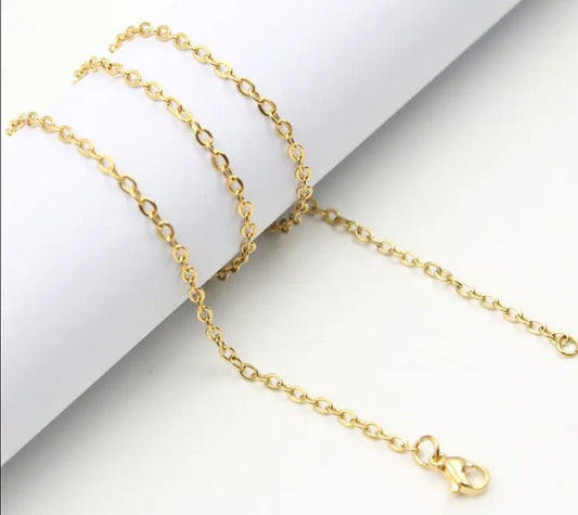 Cadena Eslabón Dorada Pequeña 40 cm - nenagosling