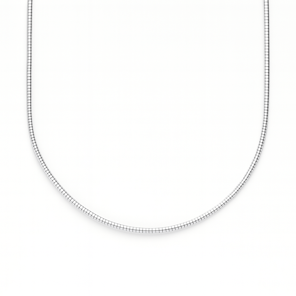 Cadena Lisa Plateada - nenagosling