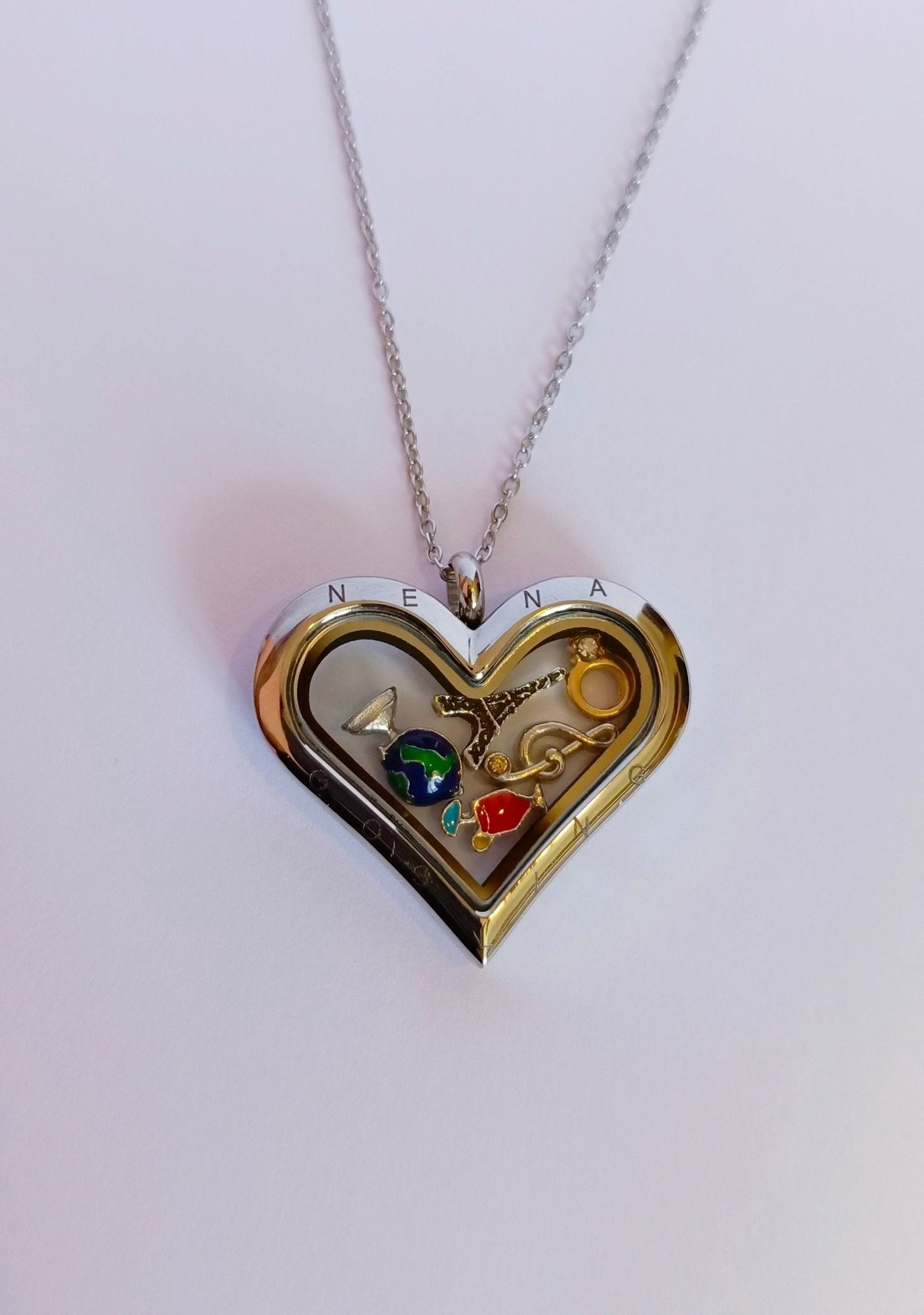 Cofre Plateado Corazón - nenagosling