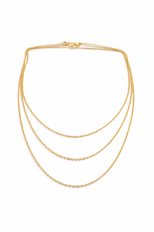 Collar Cascada Personalizable (3 Cadenas) – Crea Tu Historia - nenagosling