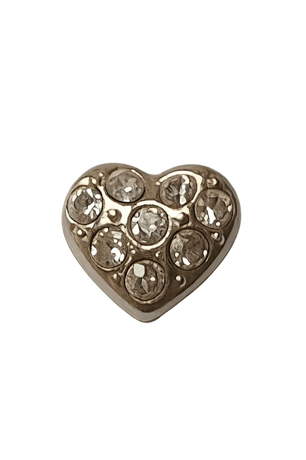 Corazón con brillanticos plateado - nenagosling