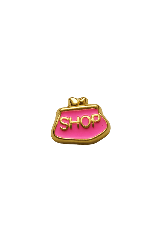 👜🛍️ Dije Cartera con palabra "Shop" - nenagosling