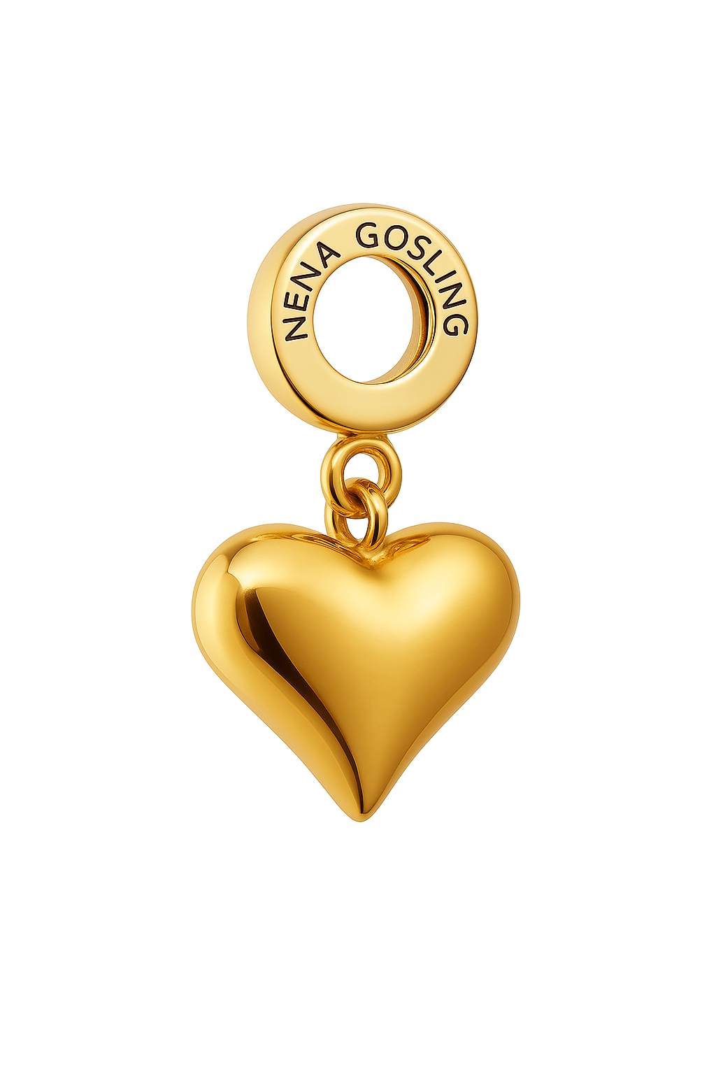 Dije Colgante Corazón Dorado - nenagosling