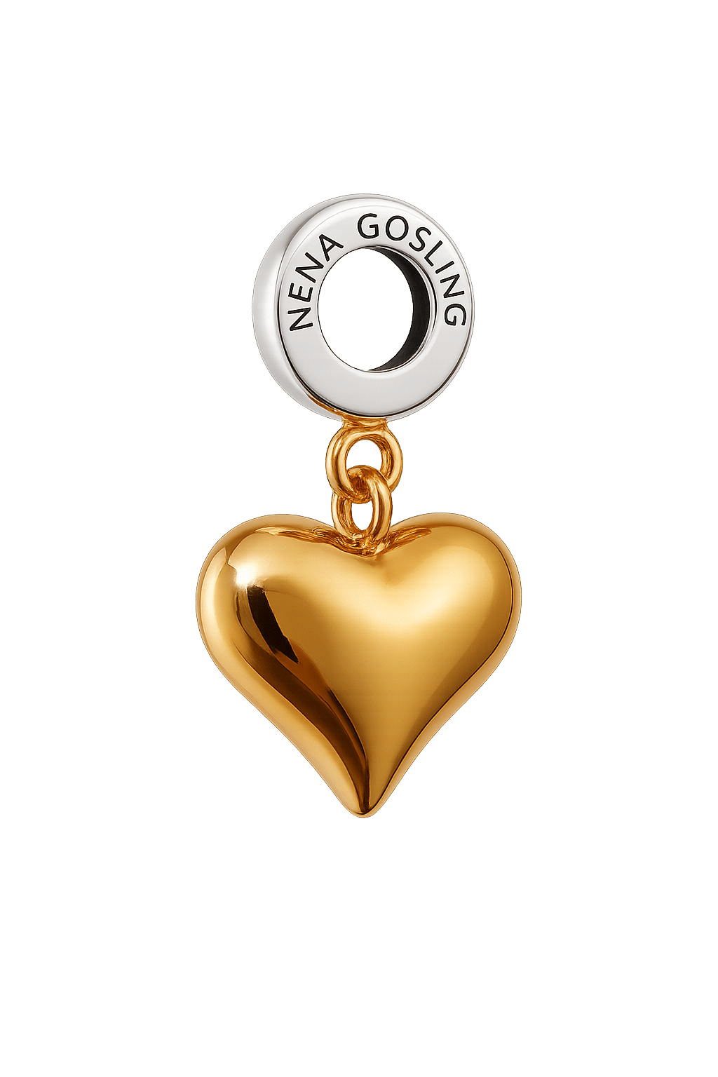 Dije Colgante Corazón Dorado - nenagosling