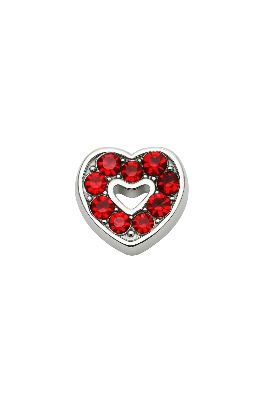 Dije de corazón de cristales rojos - nenagosling