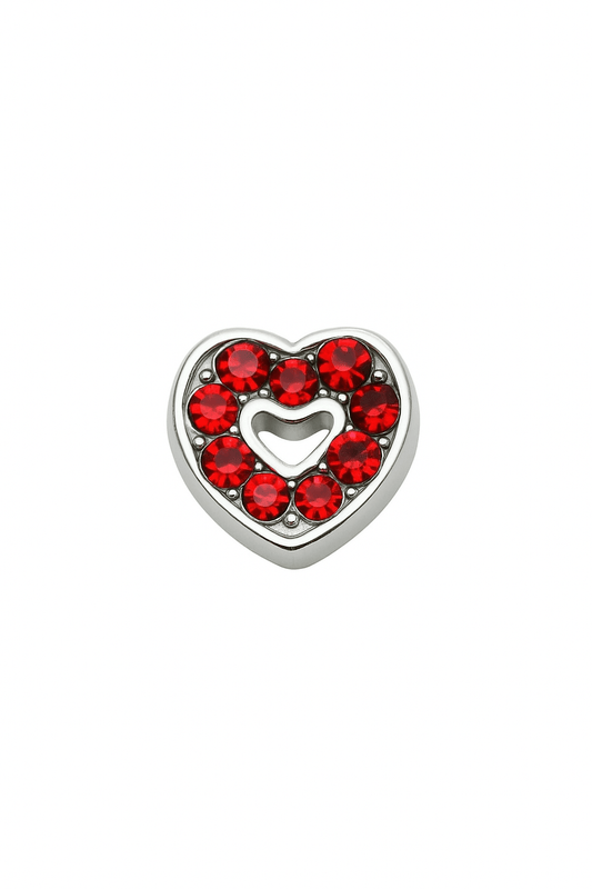 Dije de corazón de cristales rojos - nenagosling