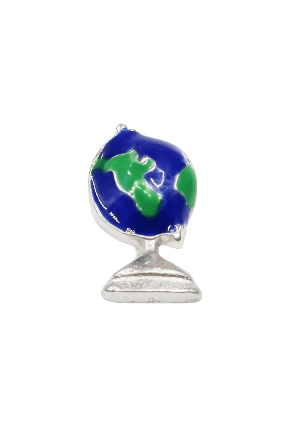 Dije de Globo terráqueo plateado - nenagosling