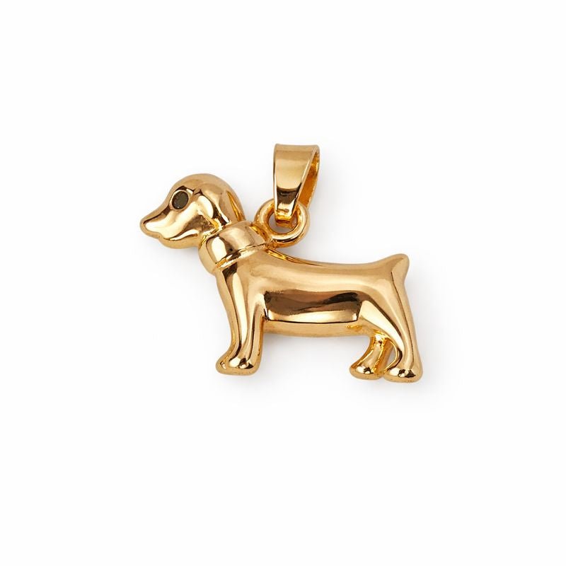 Dije Perro Clásico Dorado - nenagosling
