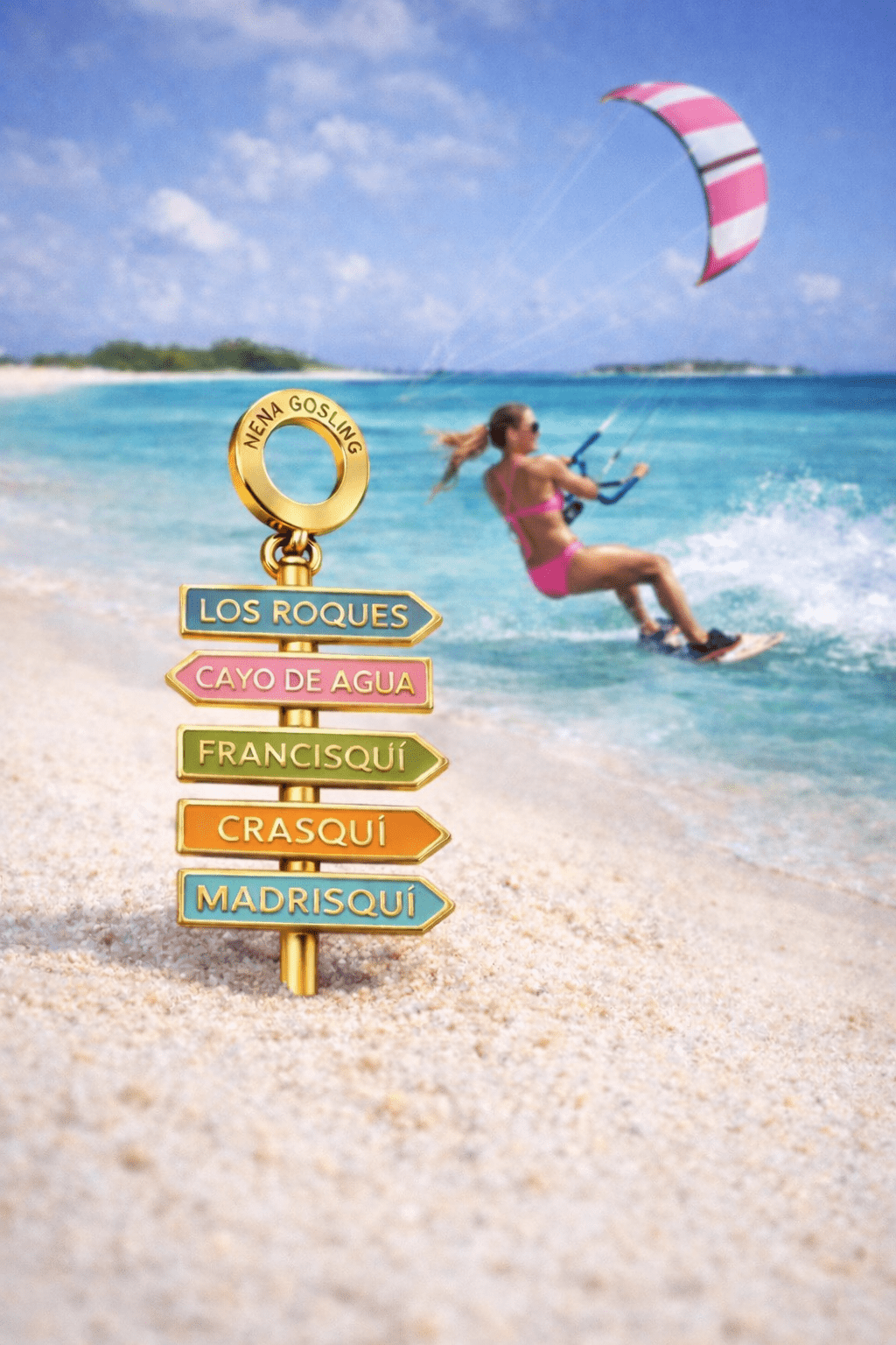 Letrero iconico Los Roques - nenagosling