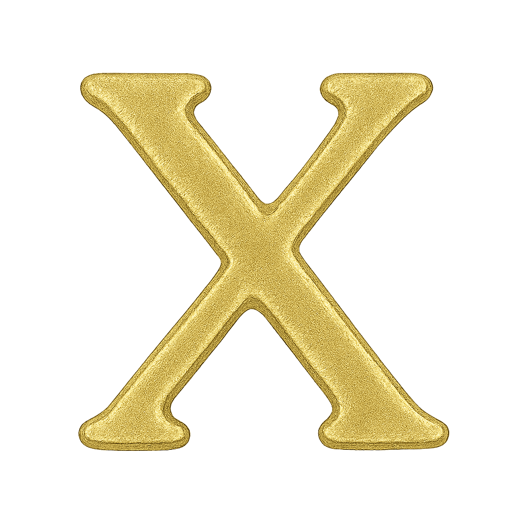 Mini Inicial Dorada para Cofres Personalizados - nenagosling