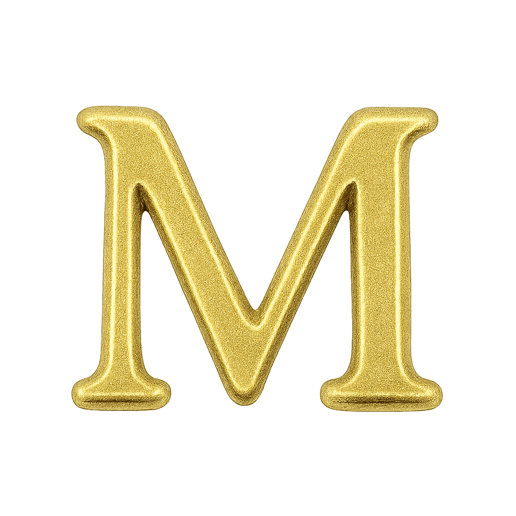 Mini Inicial Dorada para Cofres Personalizados - nenagosling