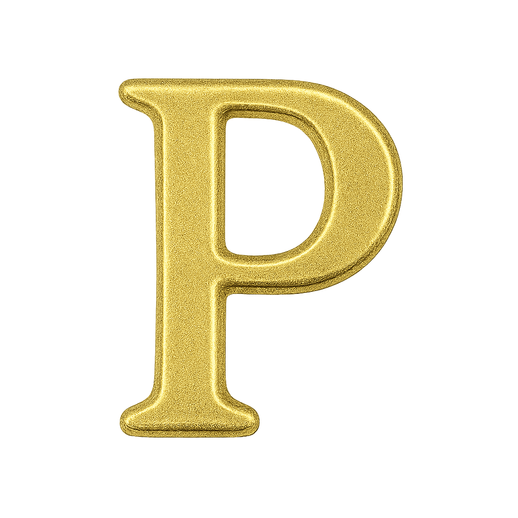 Mini Inicial Dorada para Cofres Personalizados - nenagosling