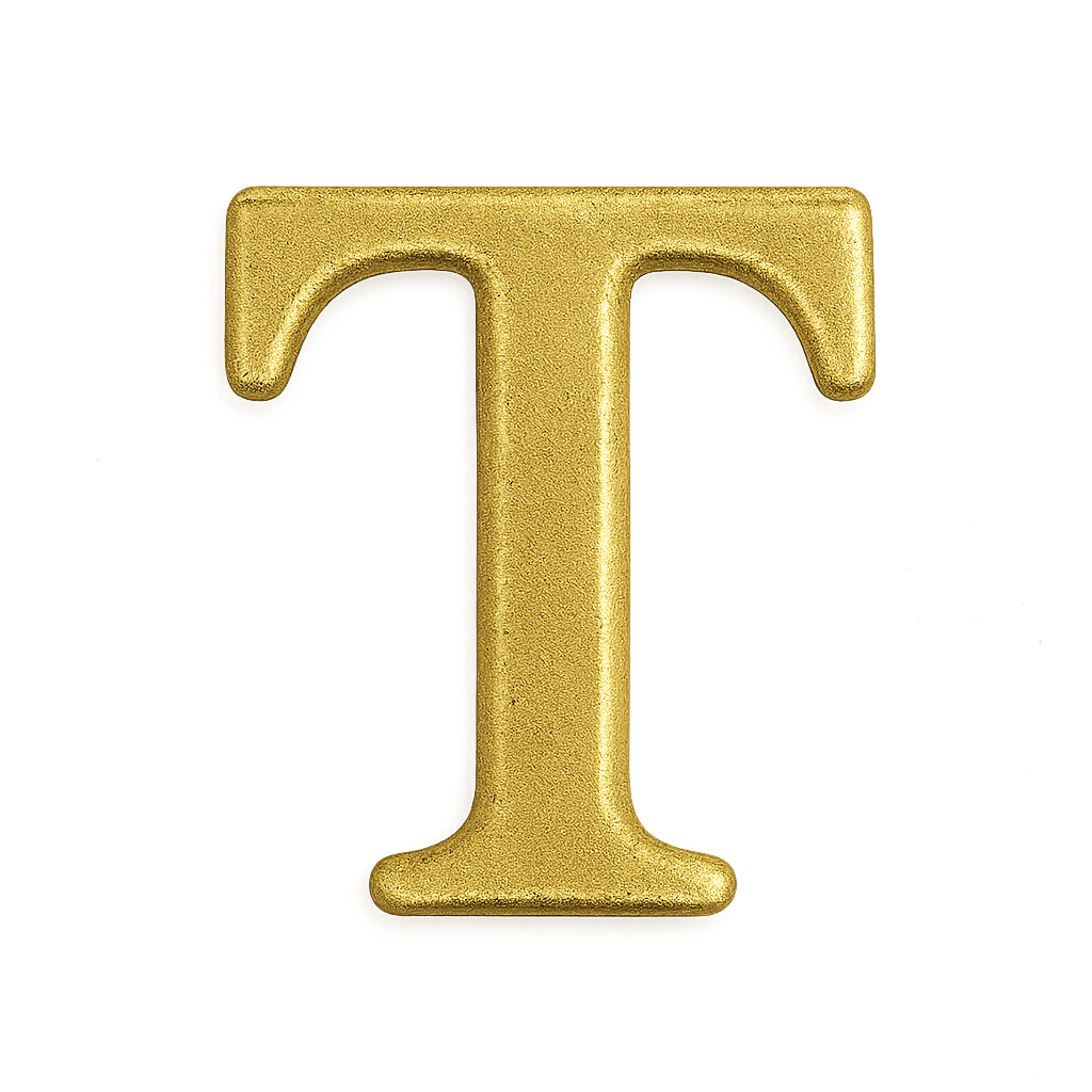 Mini Inicial Dorada para Cofres Personalizados - nenagosling