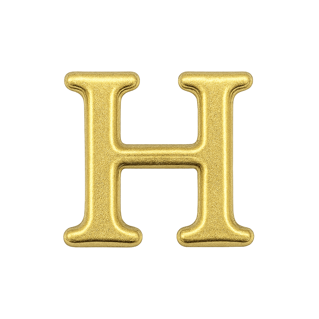 Mini Inicial Dorada para Cofres Personalizados - nenagosling