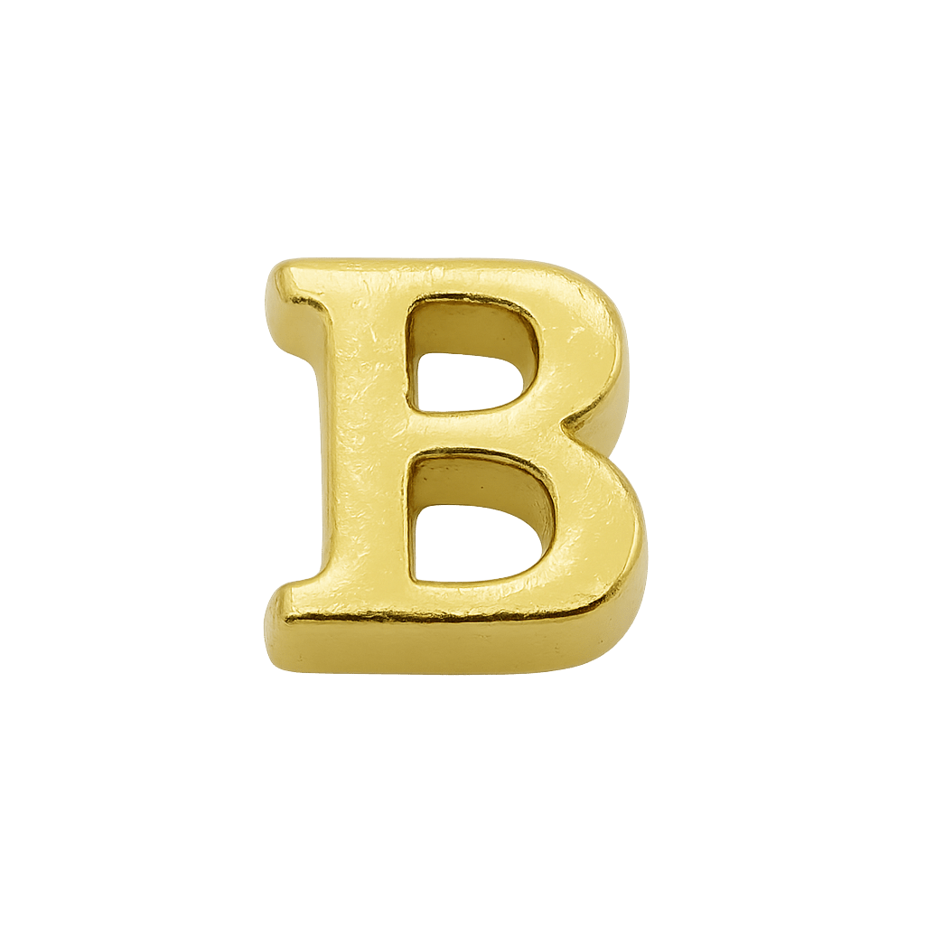 Mini Inicial Dorada para Cofres Personalizados - nenagosling