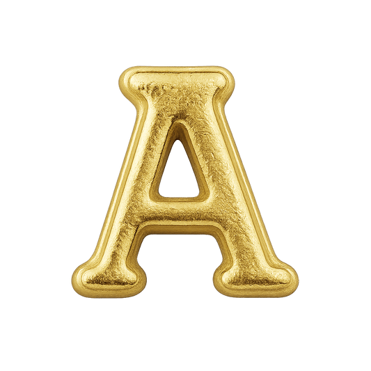 Mini Inicial Dorada para Cofres Personalizados - nenagosling