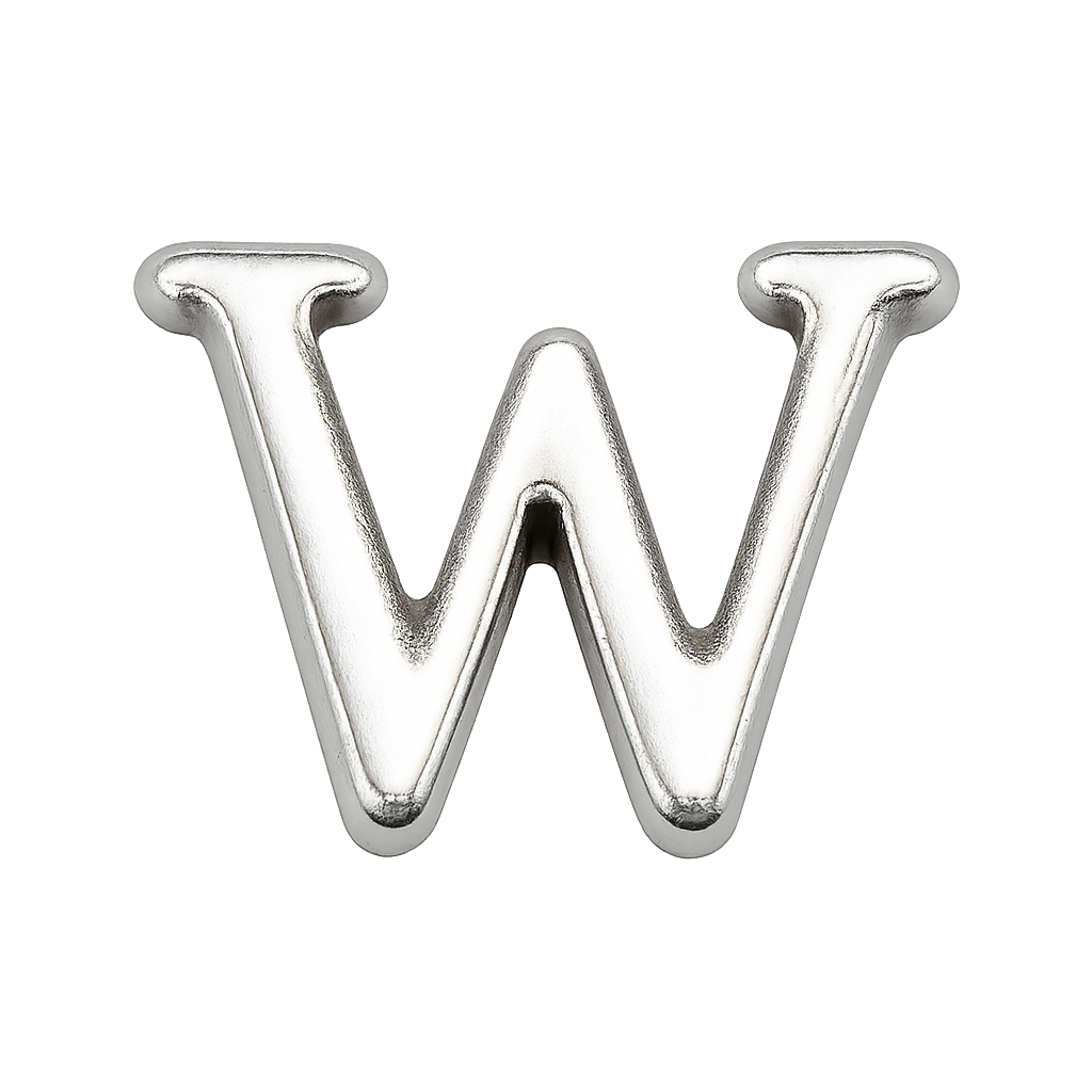 Mini Inicial Plateada para Cofres Personalizados - nenagosling