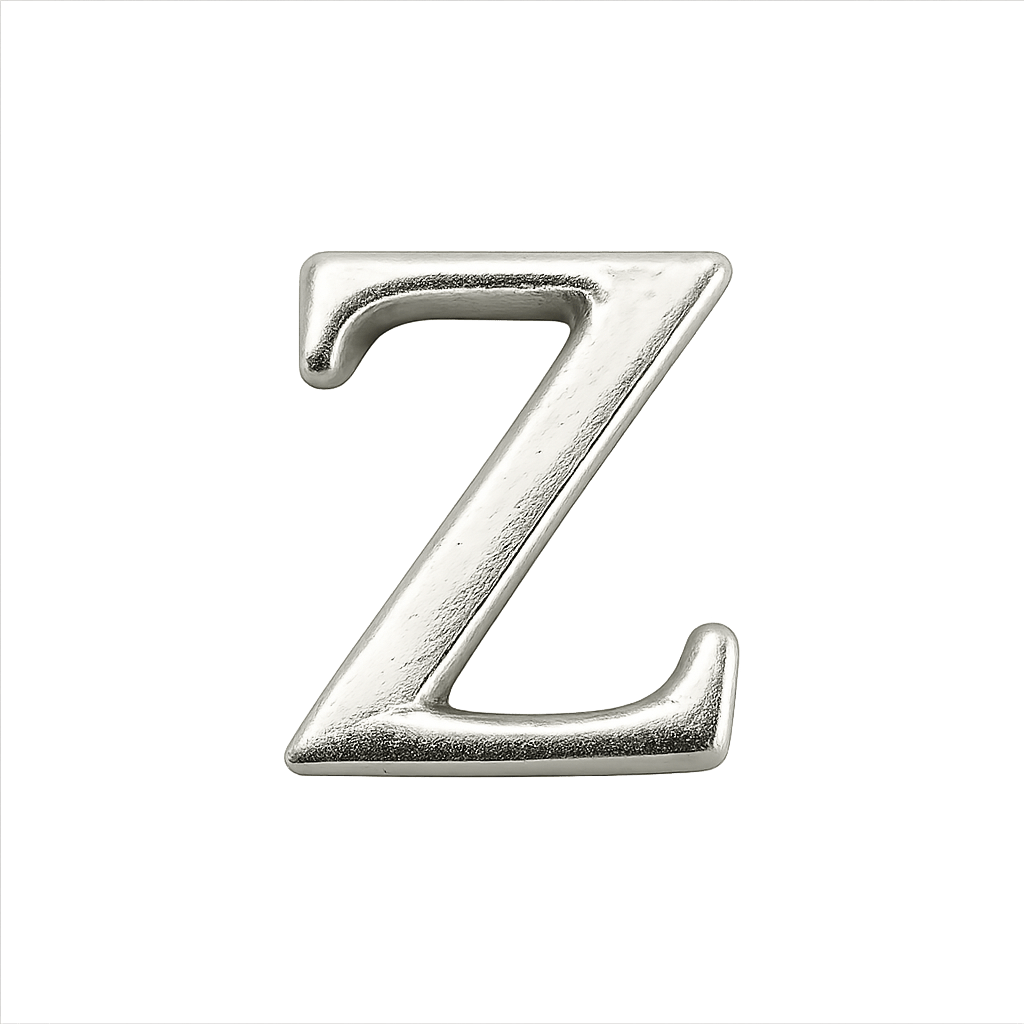 Mini Inicial Plateada para Cofres Personalizados - nenagosling