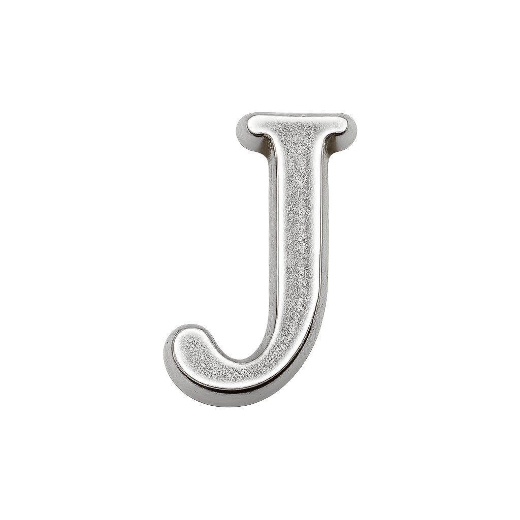 Mini Inicial Plateada para Cofres Personalizados - nenagosling