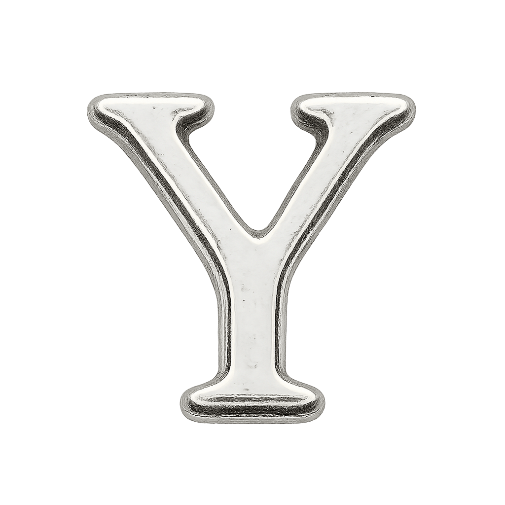 Mini Inicial Plateada para Cofres Personalizados - nenagosling