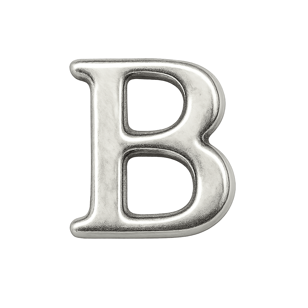 Mini Inicial Plateada para Cofres Personalizados - nenagosling