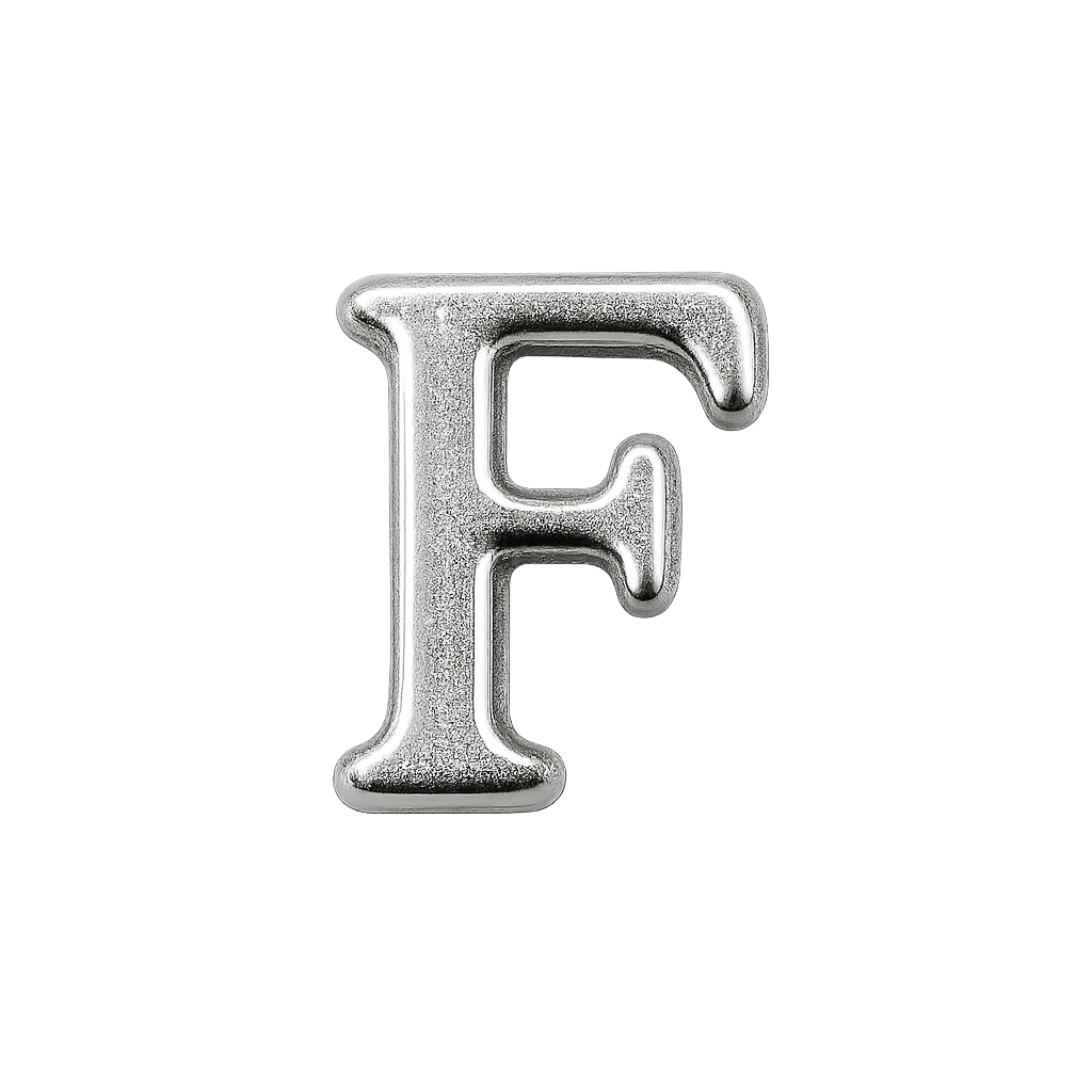 Mini Inicial Plateada para Cofres Personalizados - nenagosling