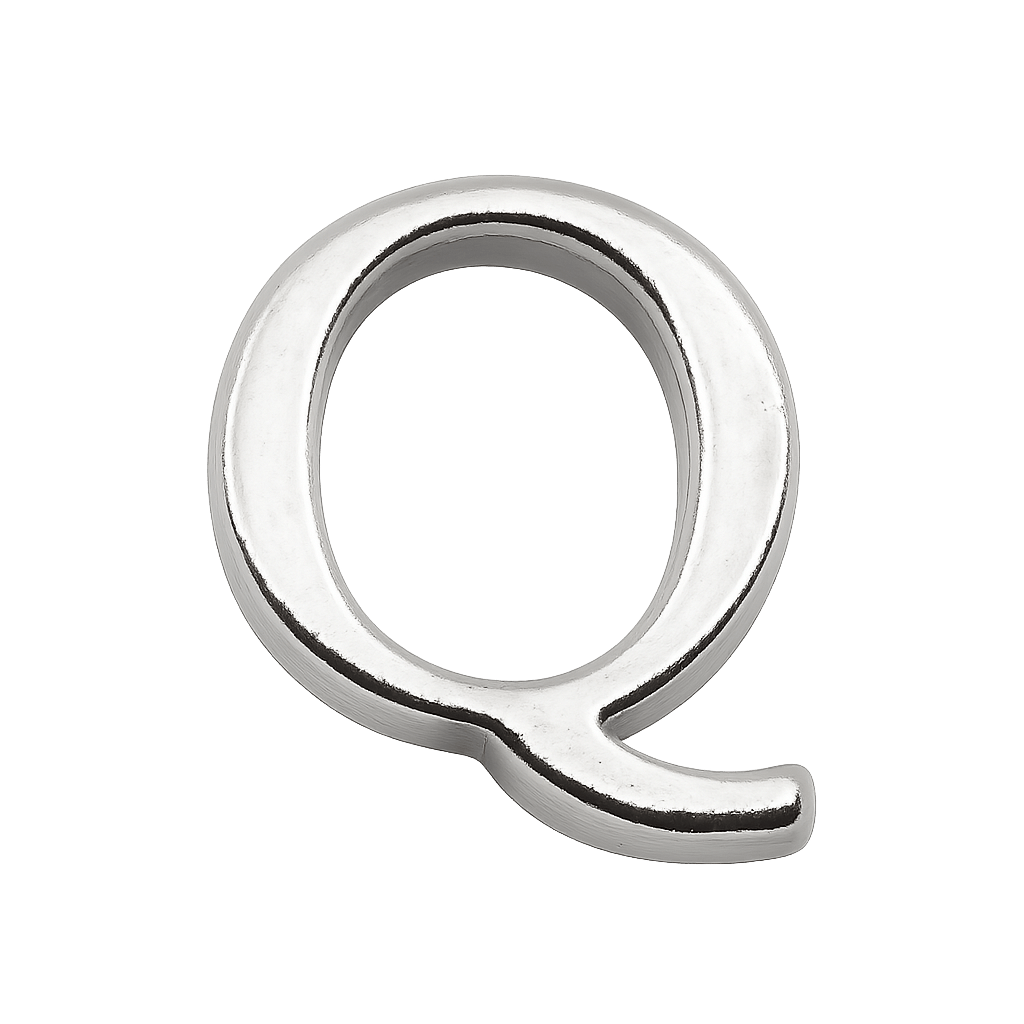 Mini Inicial Plateada para Cofres Personalizados - nenagosling