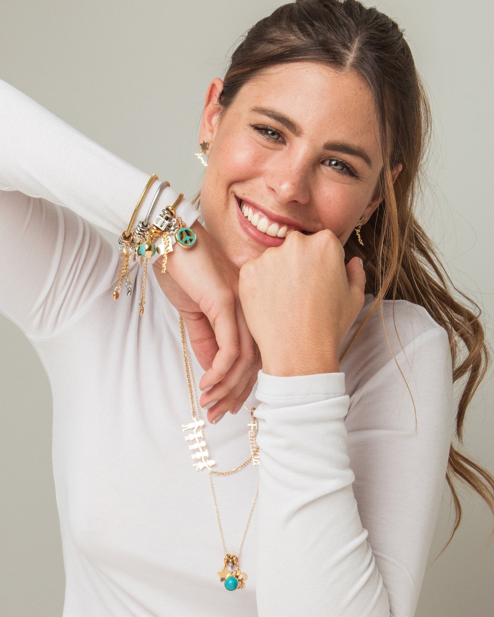 Pulsera Dorada Cuenta tu Historia - nenagosling