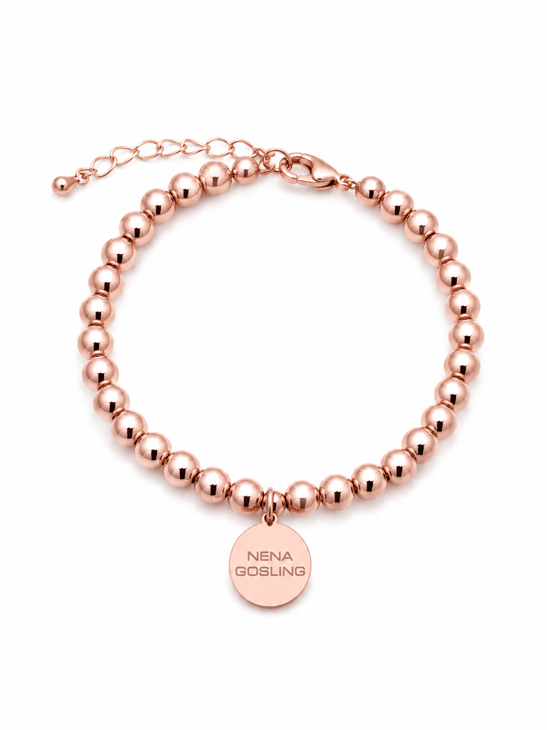 Pulsera Esferas Rosadas - nenagosling