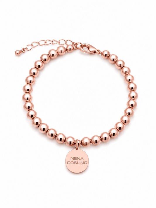 Pulsera Esferas Rosadas - nenagosling