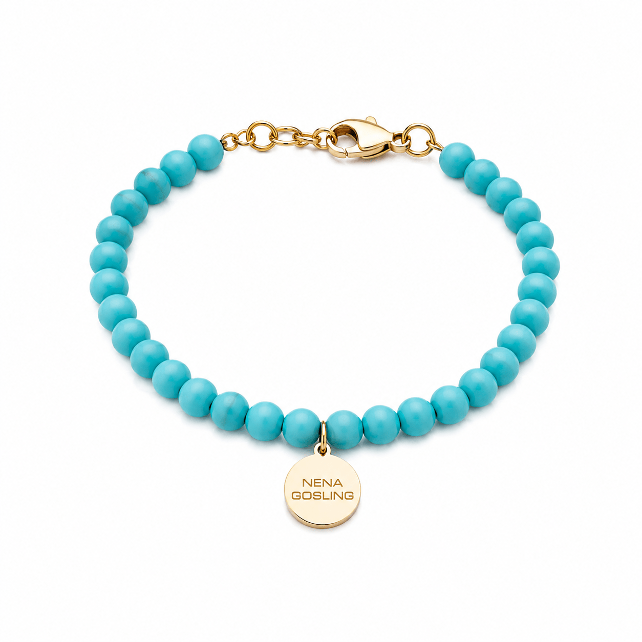Pulsera Turquesa + Aretes topito - nenagosling