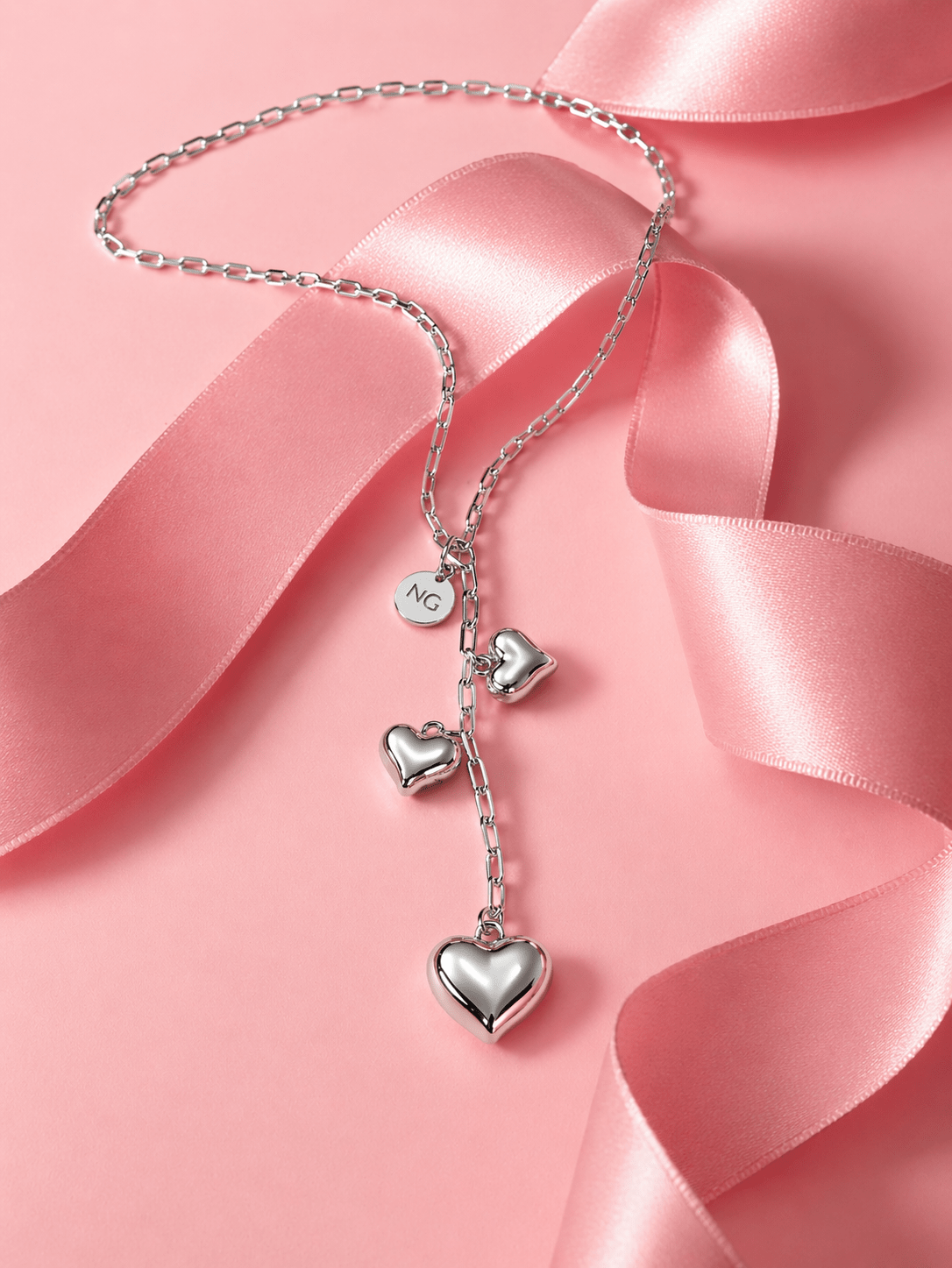 Set Amor Collar plateado - nenagosling