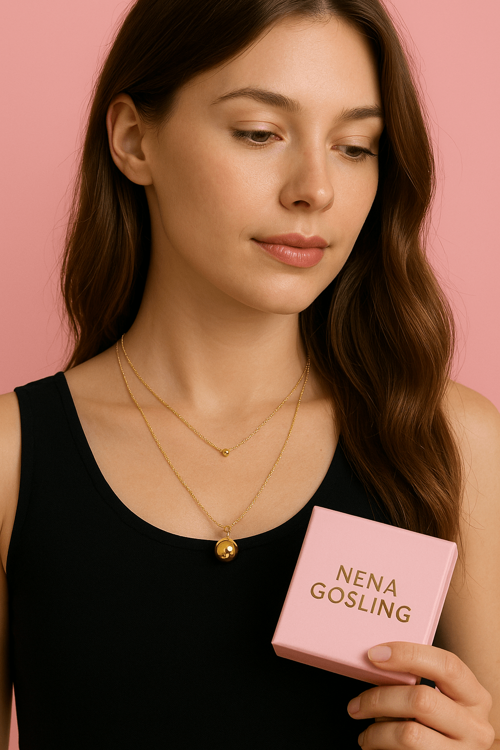 Set Collar Planet + Aretes Gold - nenagosling