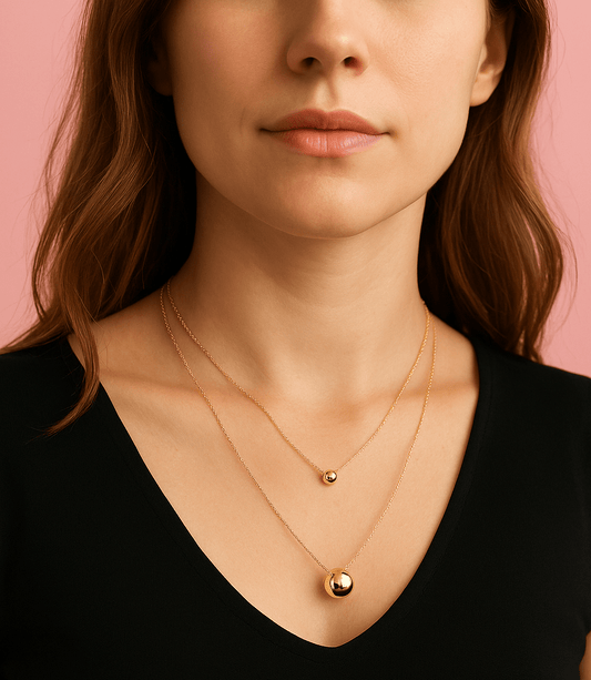 Set Collar Planet + Aretes Gold - nenagosling