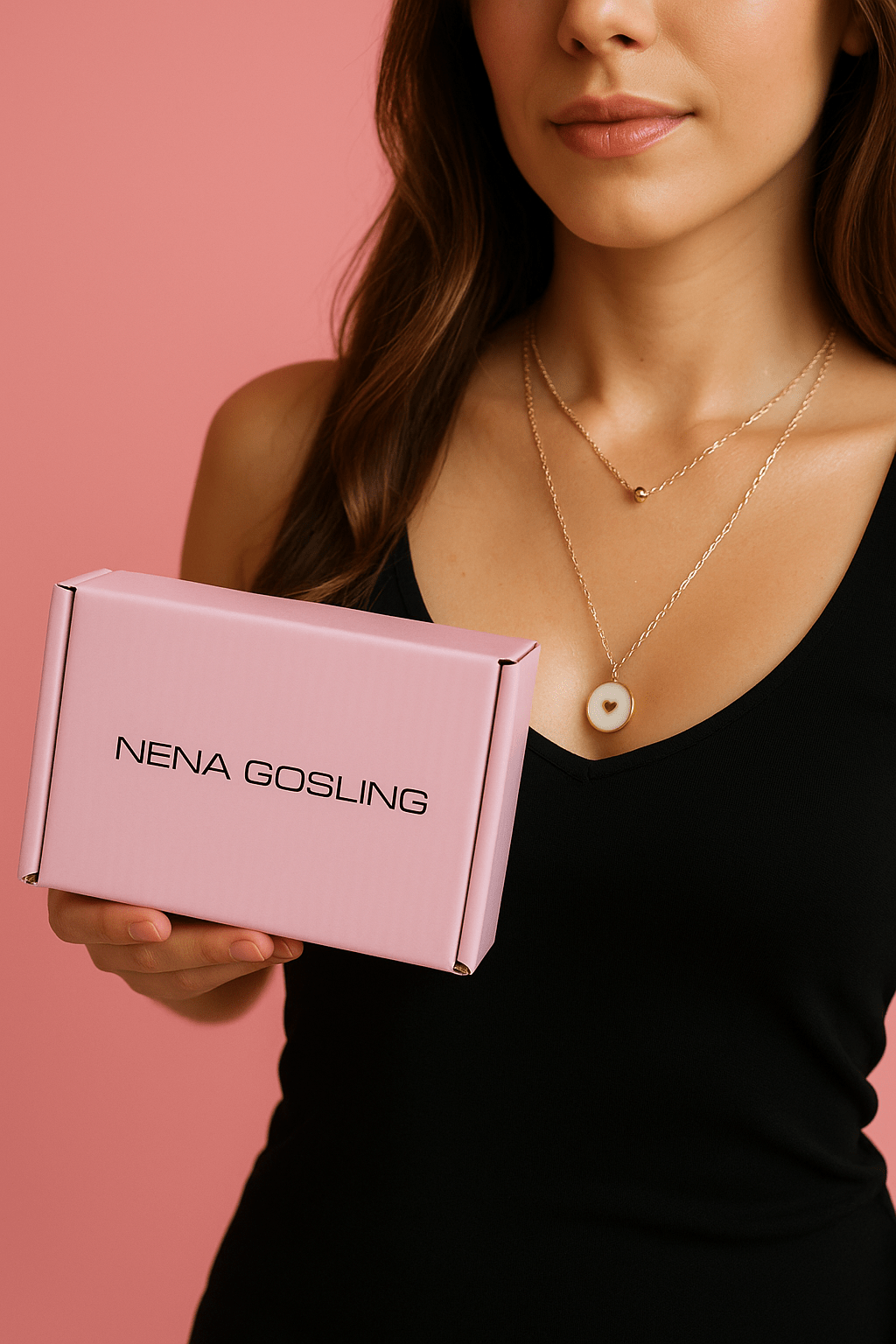 Set Collar White + Aretes Gold - nenagosling